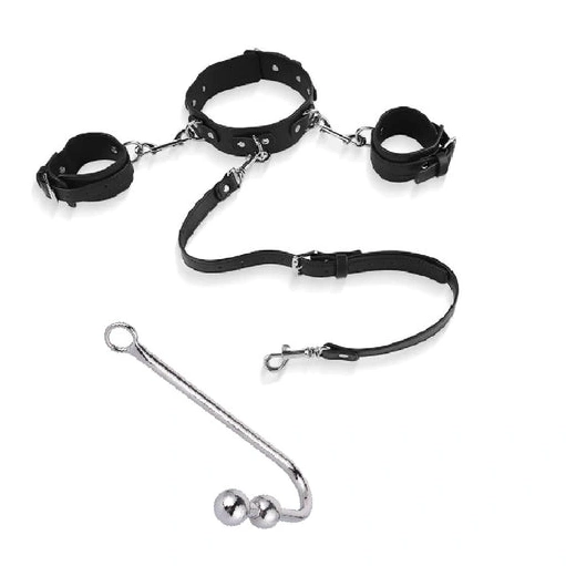 with Hook 5334 and Elegant Cuffs Collar Beaded Anal 1112